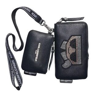 NEW‼️ KARL LAGERFELD PARIS Slg Lanyard Wallet